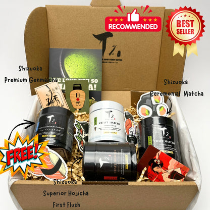 [No.2 TOP SELLER in WHOLE SHOP] Taste of Japan Combo 2.0 - Buy 3 Get 1  Genmaicha Free 【30% Off + FREE Gift($36.9) 】