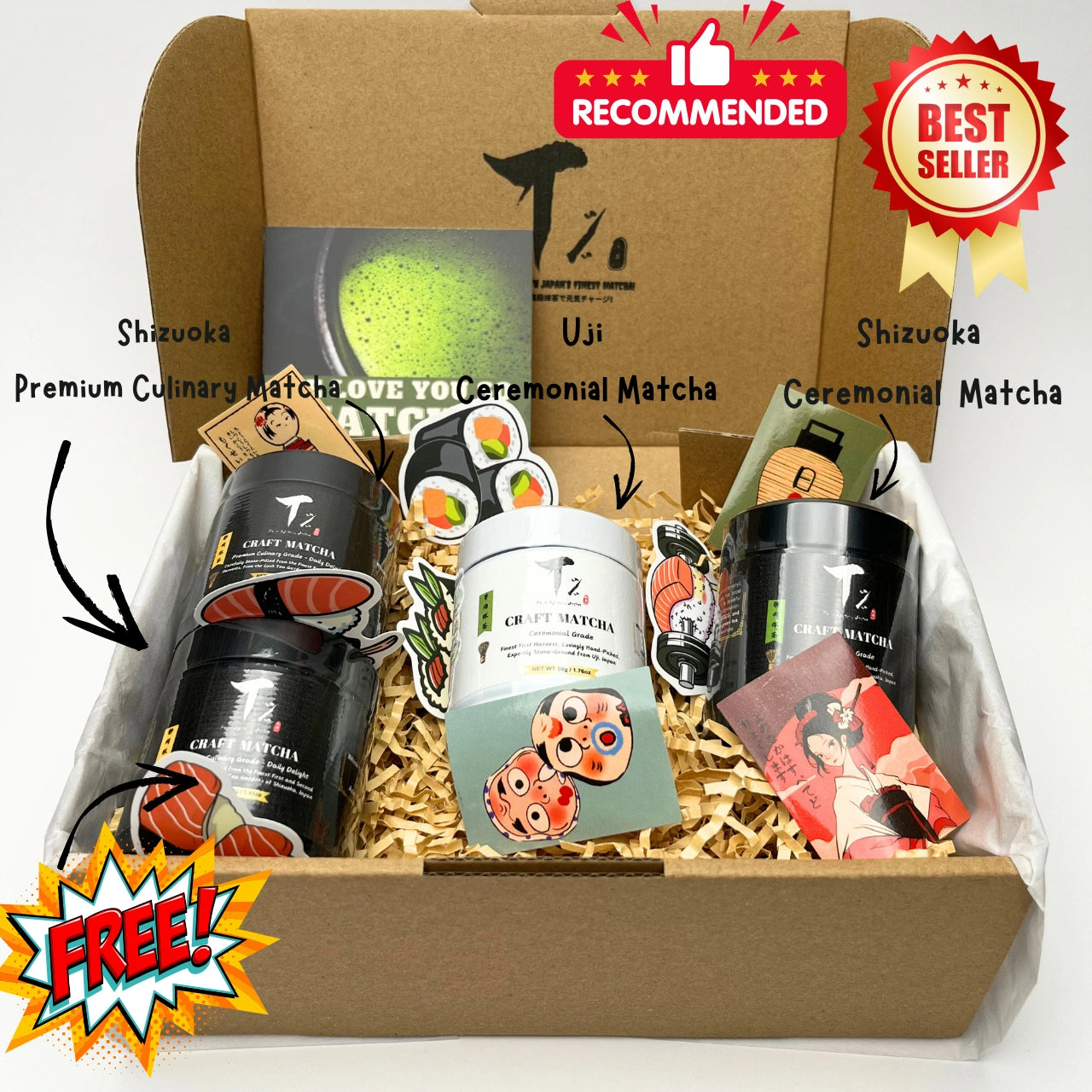 [No. 1 TOP SELLER in WHOLE SHOP!] Taste of Japan Combo 1.0 - Buy 3 Get 1 Matcha Free 【30% Off + FREE Gift($39) 】