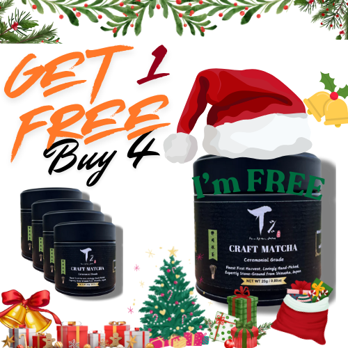 [Top 3 Picked Combo!]Black Tin Green Label-Buy 4 Get 1 Free-Shizuoka Ceremonial Grade 25/50g