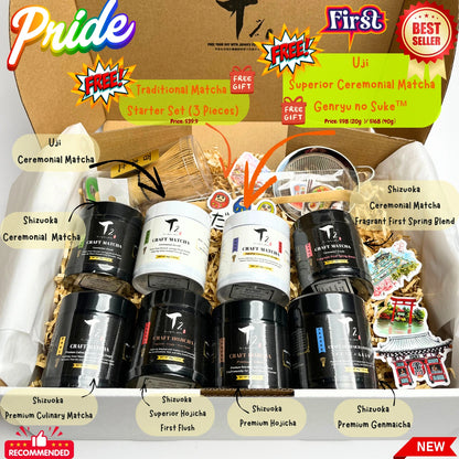 TOP 5 BEST SELLER in WHOLE SHOP! Taste of Japan Combo PRIDE - MOST PREMIUM MATCHA FREE  +  MATCHA KITS FREE + FREE DELIVERY